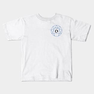 Enneagram Six - The Loyalist (Number Only) Kids T-Shirt